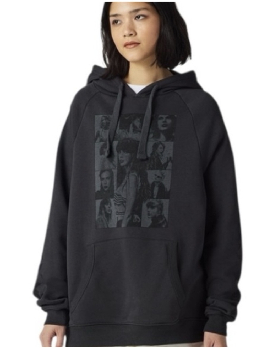 Taylor Swift Black Graphic Hoodie The Eras Tour 2023 2024 Medium